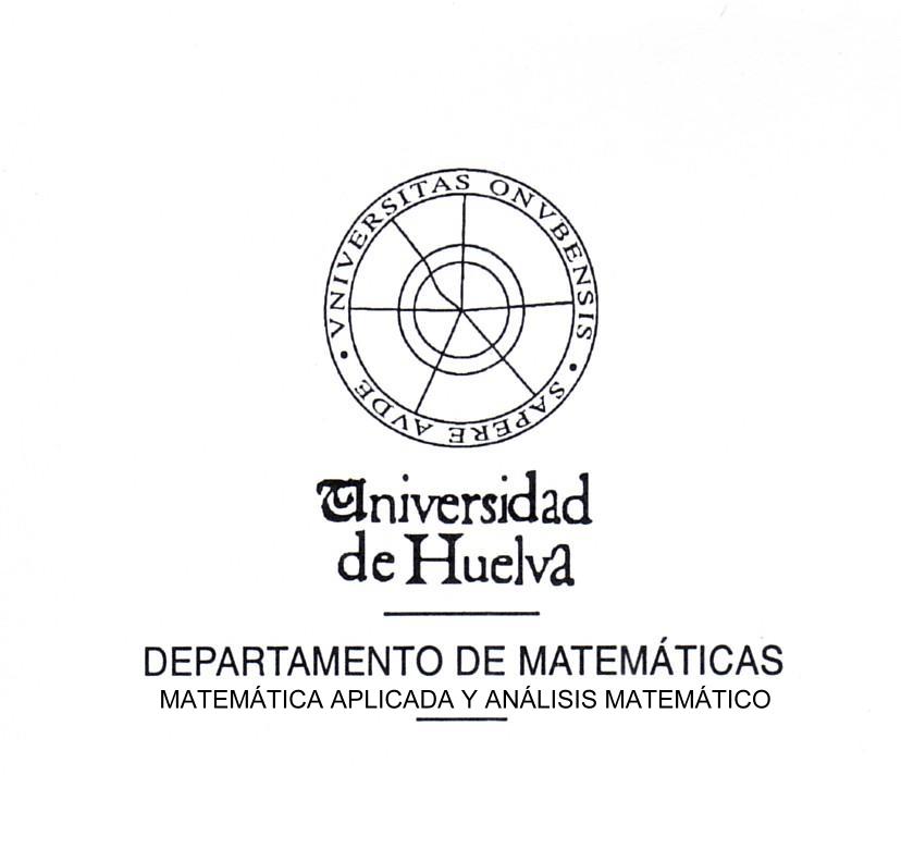 Departamento de Matemáticas -
                        Universidad de Huelva