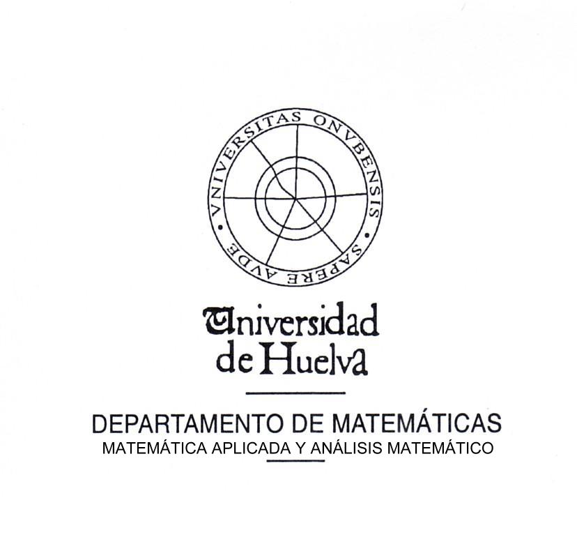 Departamento de Matemticas -
                        Universidad de Huelva